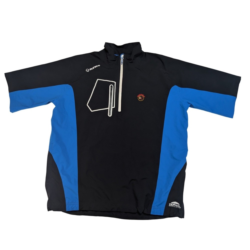 Sunice Typhoon Zephal Rain Shirt Mens L Seminole Golf Club 1/4 Zip